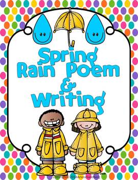 Preview of Spring Rain Poem and Writing Freebie