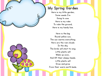 April Poems and Songs for the K-2 Classroom by Geaux First Grade