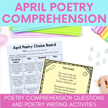 April Poetry Comprehension Activities - Spring Poems by Jessica Zannini