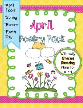 Preview of April Poetry Pack ~ w/ daily Shared Reading plans {Common Core Aligned}