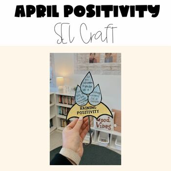 Preview of April Positive SEL Craft | Raining Positivity