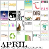 April Posters and Bookmarks for Classrooms and School Libraries