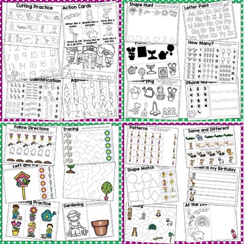 April Preschool Themes Bundle by Little Owl Academy | TpT