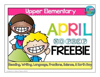 Preview of April Print & Go Worksheets for 3rd, 4th, & 5th Grade