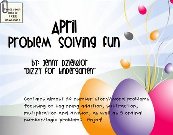 Preview of April Problem Solving Fun for the Promethean Board (ActivBoard)
