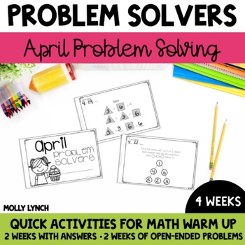 Preview of April Problem Solving for 1st Graders | 1st Grade Problem Solving