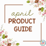 April Product Guide for First Grade, Kindergarten & Pre-K