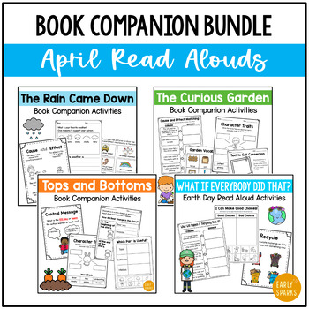 Preview of April Read Aloud BUNDLE - Book Companion Activities for K-2 Students