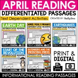 April Reading Comprehension Passages Spring Bundle | DIGIT
