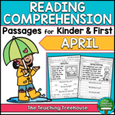 April Reading Comprehension Passages for Kindergarten and 