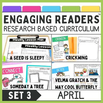 Preview of April Reading Comprehension, Spring Read Aloud Lesson Plans and Activities