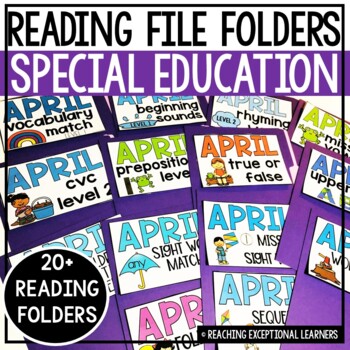 Preview of April Reading File Folders
