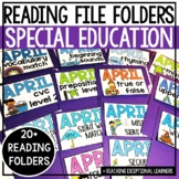 April Reading File Folders