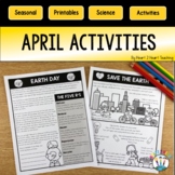 April Reading Comprehension Passages Earth Day Spring Activities
