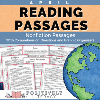 Preview of April Reading Passages- Nonfiction Text & Comprehension Activities