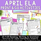 April Reading Writing & Grammar Activities | Spring Worksh