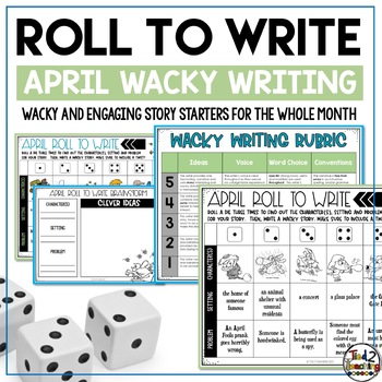 Preview of April Roll A Story Spring Roll and Write a Story Narrative Writing