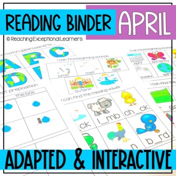 April Reading Binder by Reaching Exceptional Learners | TPT