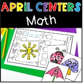 April Spring Math Center Activities and Games for Kindergarten