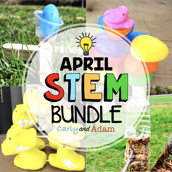 Preview of Easter STEM Activities and April STEM Challenges Bundle