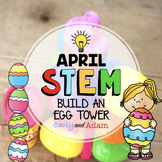 Easter Egg Tower April STEM Activity