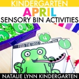 April Sensory Bins Math and Literacy Centers for Kindergarten