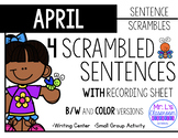 April Sentence Scrambles