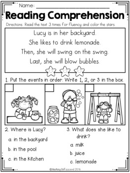 April Sequencing Reading Comprehension by Teaching Biilfizzcend | TPT