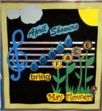 April Showers Bring May Flowers Bulletin Board