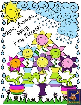Spring Clip Art: April Showers Bring May Flowers by Owl ...
