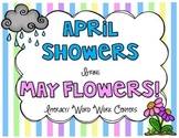 April Showers Bring May Flowers Word Work Pack