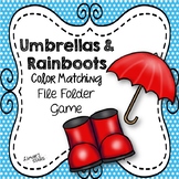 April Showers Color Matching File Folder Game {SPRING}