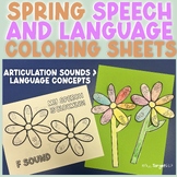 April Speech Therapy Activity- Spring Flower Craft for Art