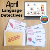 April Speech Therapy Language Activity | Comprehend Descri