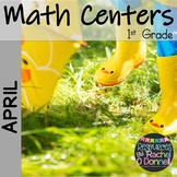 April Spring Math Centers First Grade
