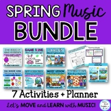 April Spring Music Lesson Bundle: Songs, Games, Activities