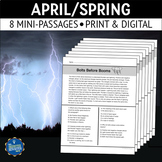 April Spring Nonfiction Reading Comprehension Passages