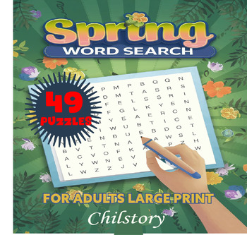 Preview of April Spring Word Search Puzzles | Spring word find puzzles
