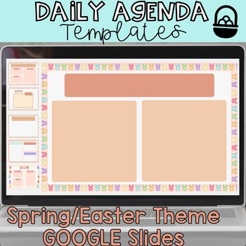 Preview of April & Spring theme Agenda Slides | Morning meeting | Daily Slides