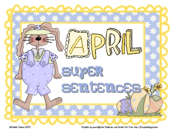 Preview of April Super Sentences