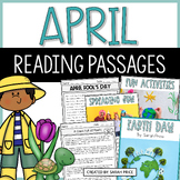 April Theme 2nd & 3rd Grade Spring Reading Comprehension P