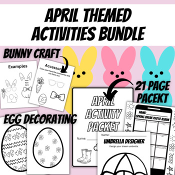 Preview of April Themed Activities Bundle