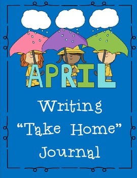 Preview of April Themed Home or Classroom Writing Journal