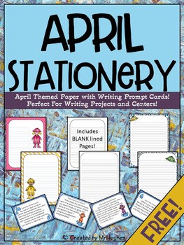 Preview of April Themed Stationery {FREEBIE}