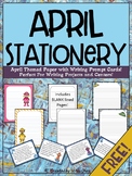 April Themed Stationery {FREEBIE}