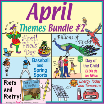 Preview of April and Springtime Themes Puzzle Bundle #2 Six Sets
