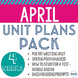 April Unit Plans and Lessons BUNDLE - 20 Days of Lesson Pl