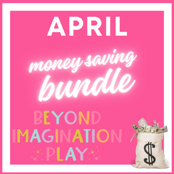 Preview of April Value Bundle for Kindergarten Learners | Beyond Imagination Play