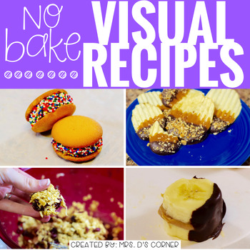 Preview of April Visual Recipes with REAL pictures ( for special education )