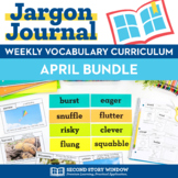 April Vocabulary Bundle - Spring Read Aloud Lessons & Activities